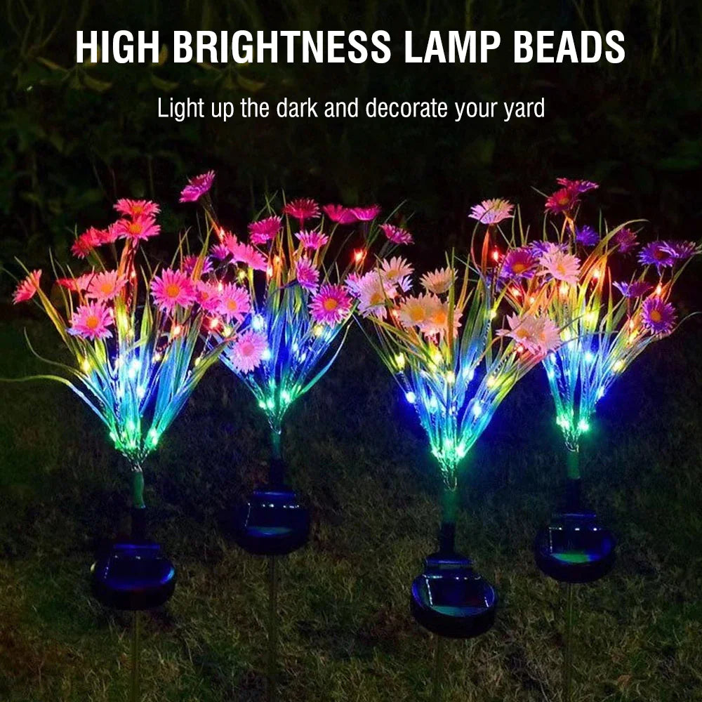 Solar Garden LED Flower Lights