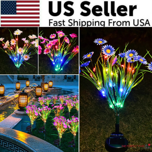 Solar Garden LED Flower Lights