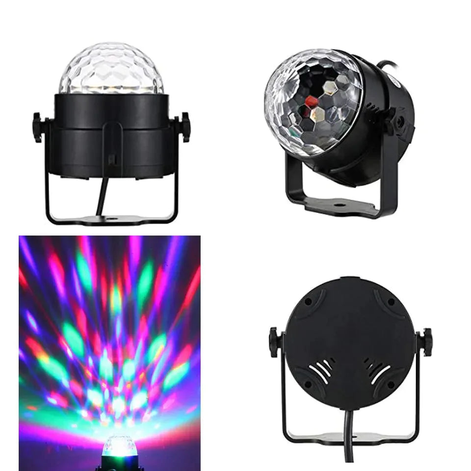 Disco Party Lights Strobe LED DJ Ball Sound Activated Bulb Dance Lamp Decoration