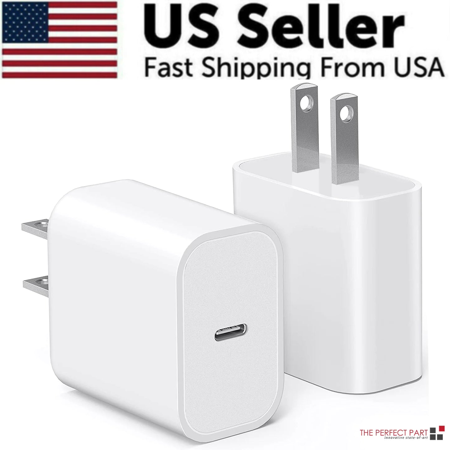 2024 20W USB-C Fast Charger PD Adapter Cable For iPhone 14/13/12/11 XR Pro iPad