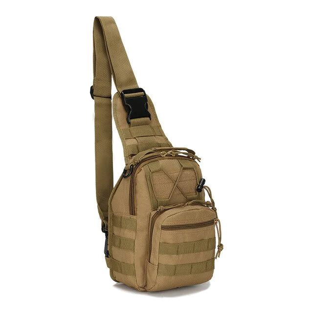 Men's Tactical Sling Backpack Molle Chest Pack – Outdoor Hiking, Travel & Military-Grade Shoulder Bag