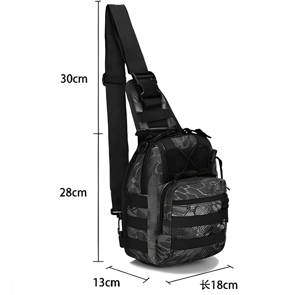 Men's Tactical Sling Backpack Molle Chest Pack – Outdoor Hiking, Travel & Military-Grade Shoulder Bag