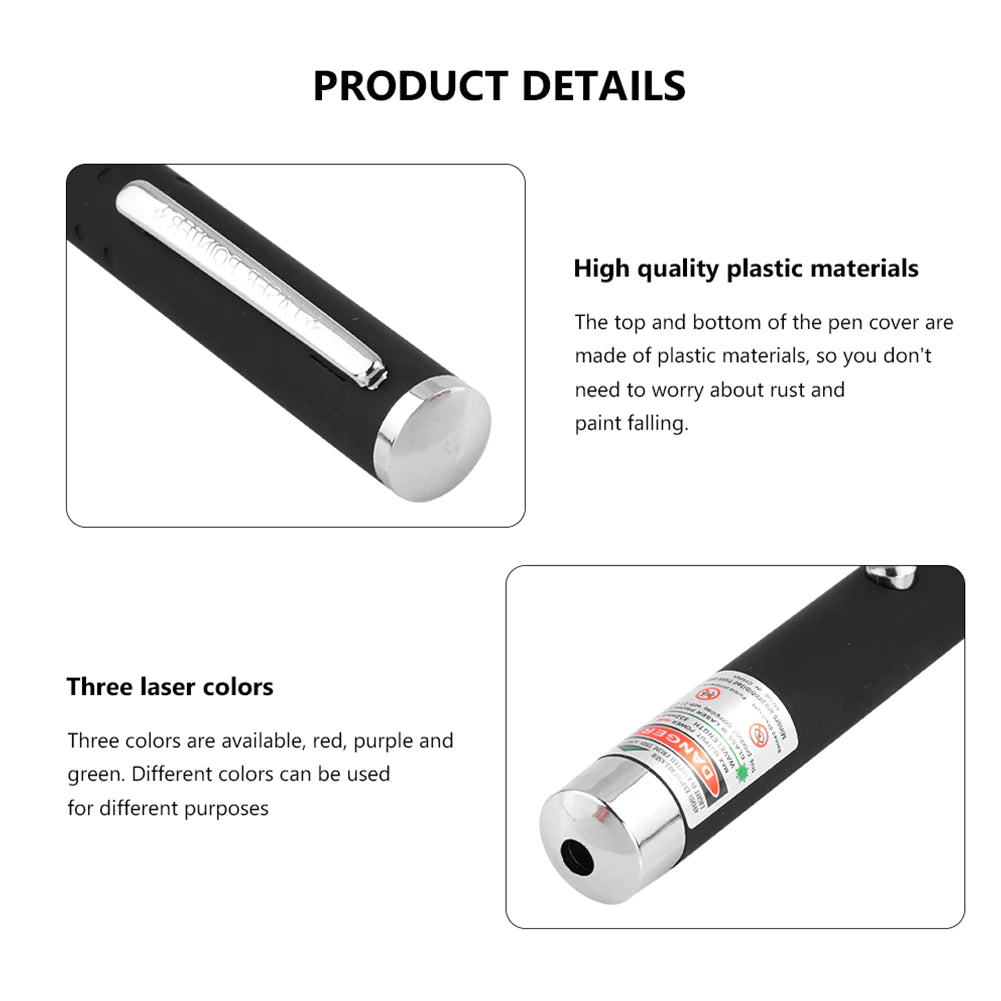 3 Packs 900 Mile Laser Pointer Pen Green Blue Red Light Visible Beam Laser