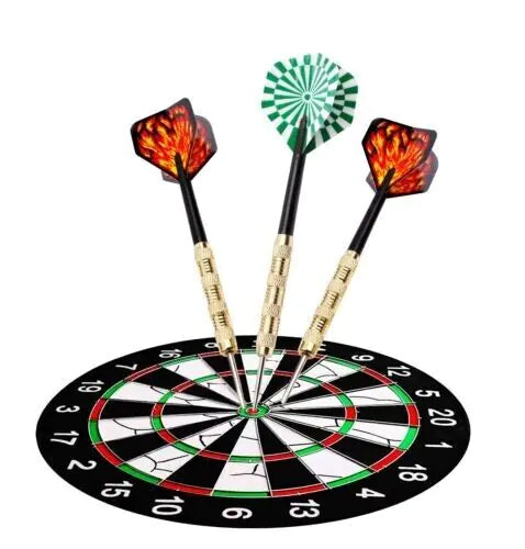 5 Set Professional Steel Tip Darts with Slim Barrels & Flights