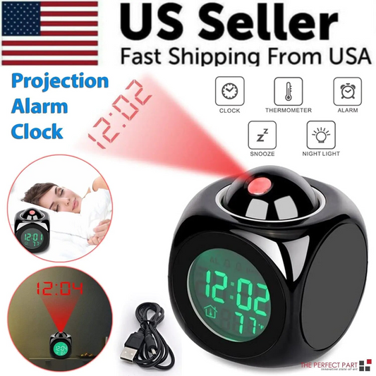 LED Projection Alarm Clock