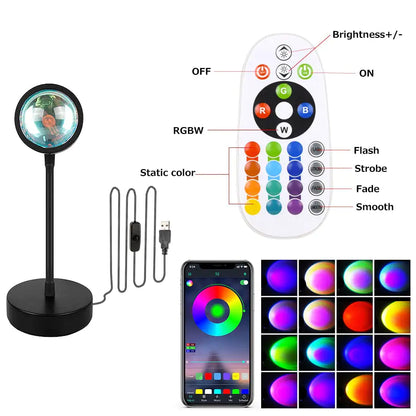 Sunset Lighting Projection Lamp with Remote And Smart App