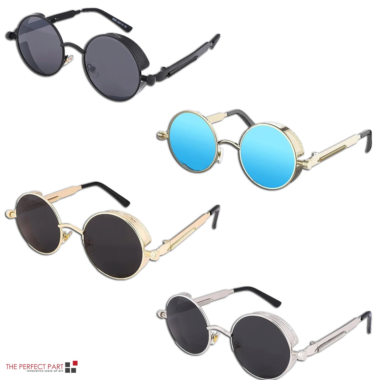 Retro Round Polarized Sunglasses- Men & Women