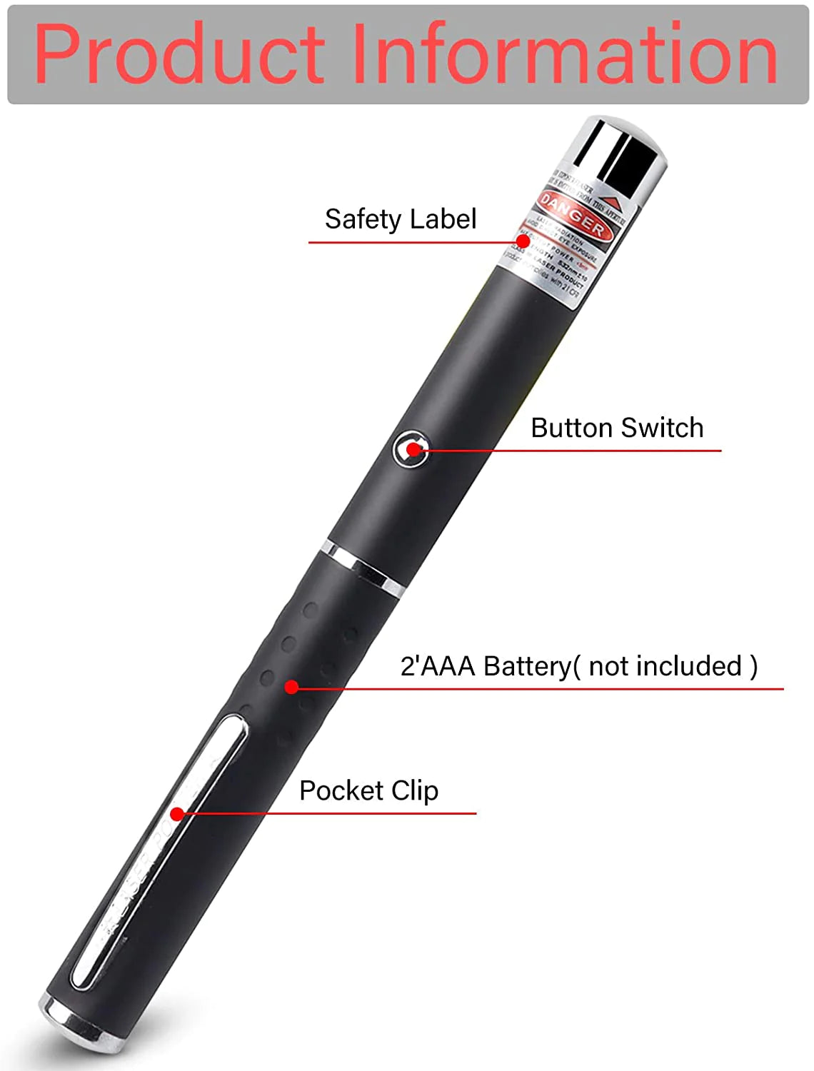 3 Packs 900 Mile Laser Pointer Pen Green Blue Red Light Visible Beam Laser