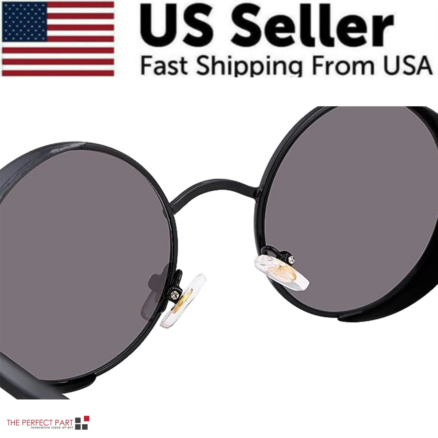 Retro Round Polarized Sunglasses- Men & Women