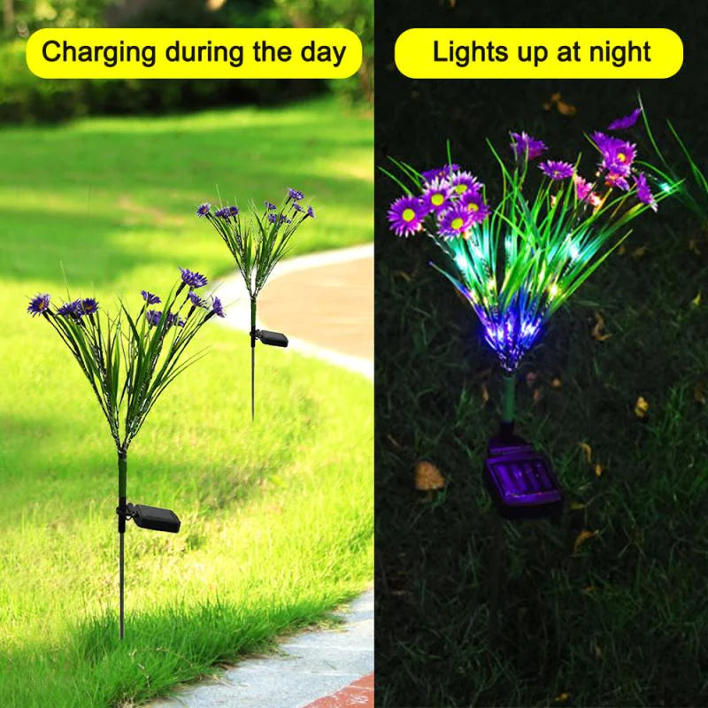 Solar Garden LED Flower Lights