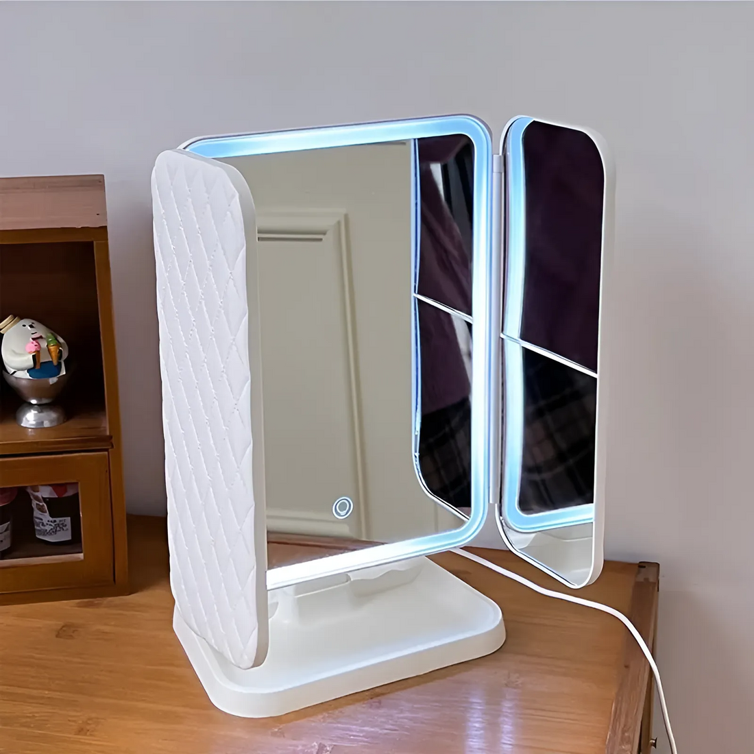 Smart Tri-Led Makeup Mirror with Lights