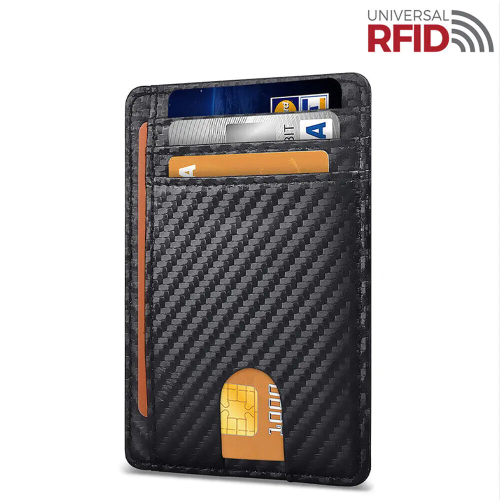 Slim RFID Leather Wallet – Minimalist & Secure