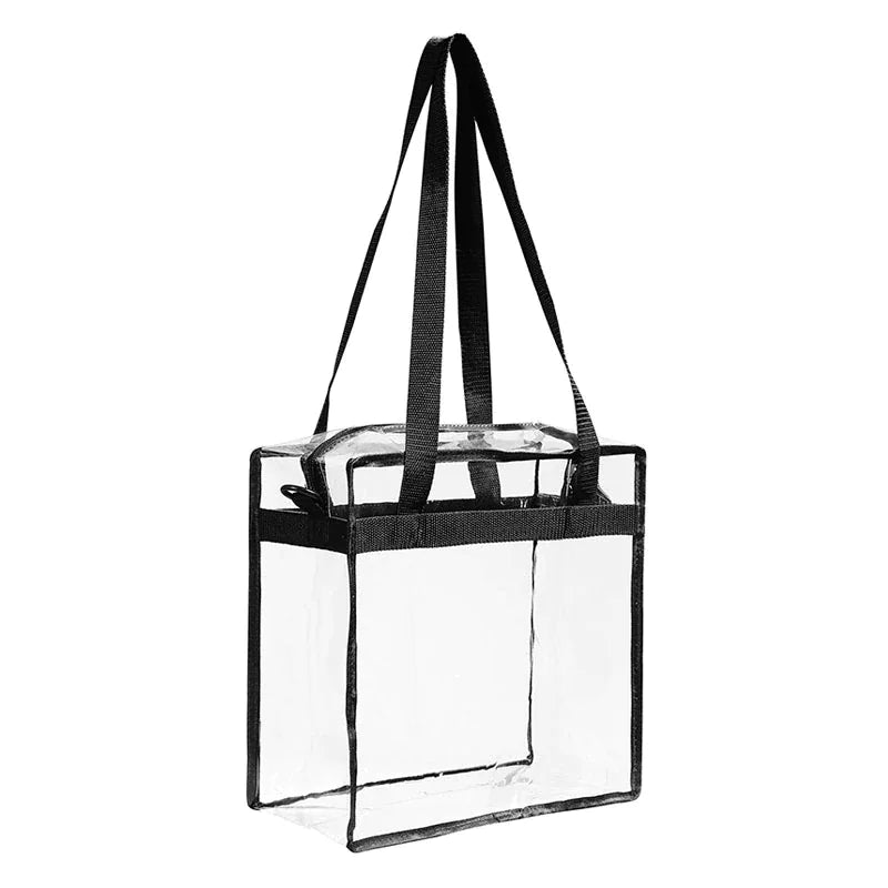 2x Clear PVC Tote Bags – Stadium-Ready & Stylish