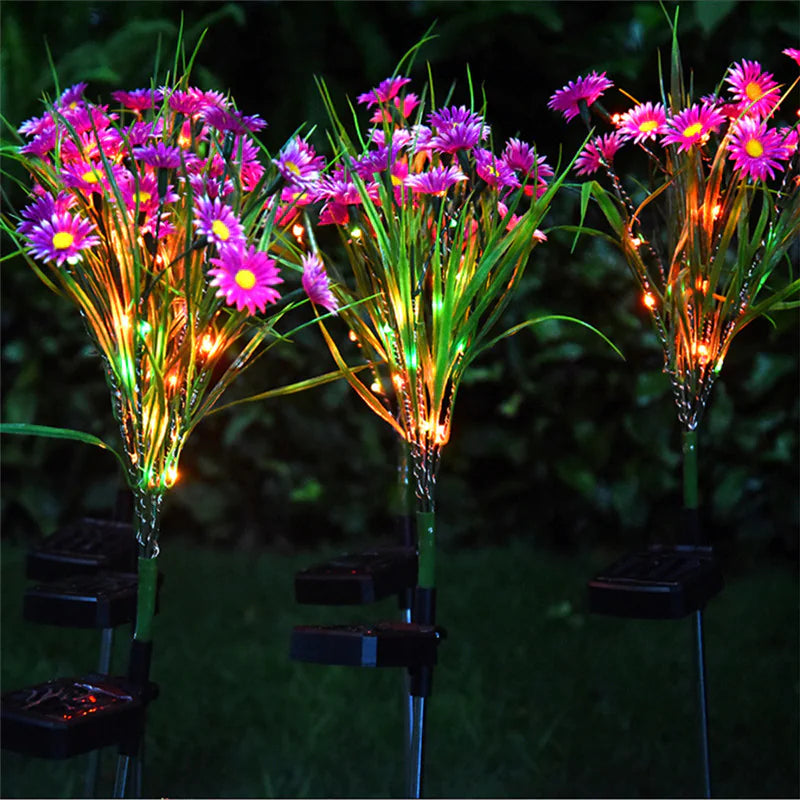 Solar Garden LED Flower Lights