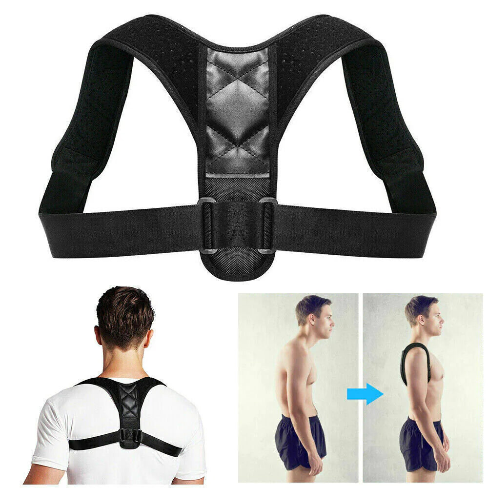 Adjustable Posture Corrector for Back & Shoulders – Clavicle Support Brace for Men & Women