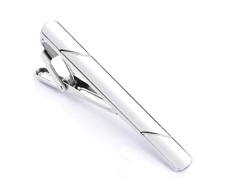 4PCS Mens Stainless Steel Tie Clip Necktie Bar Clasp Clamp Pin