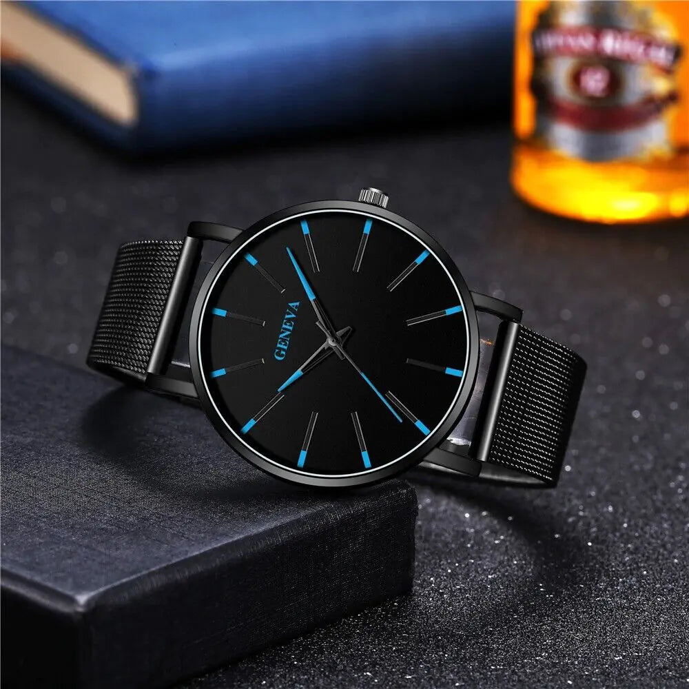 Waterproof Men's Watch Stainless Steel Quartz