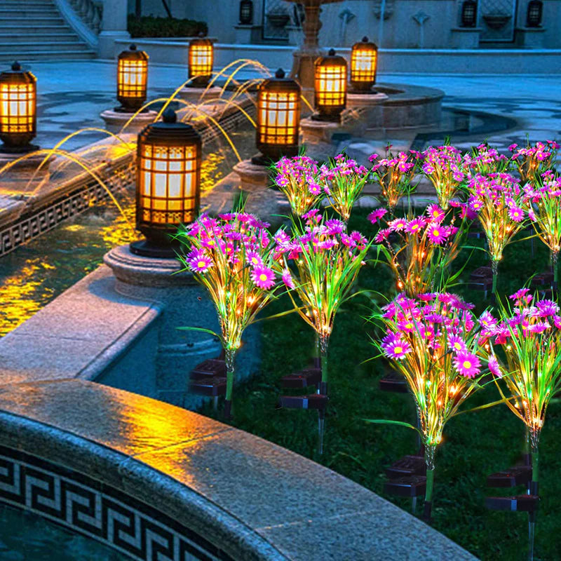 Solar Garden LED Flower Lights