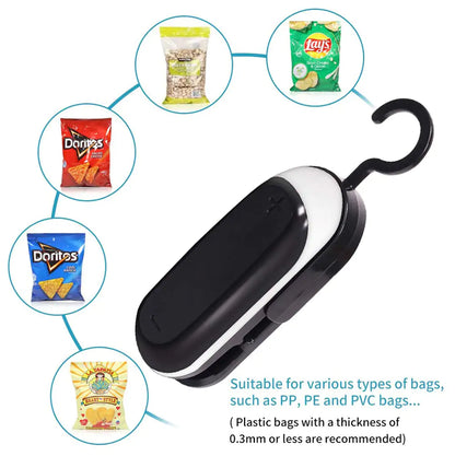 Portable Mini Bag Sealer Food Vacuum - Assortique