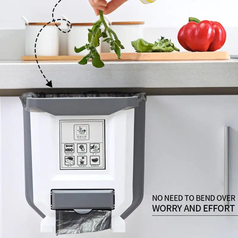 slim kitchen trash can